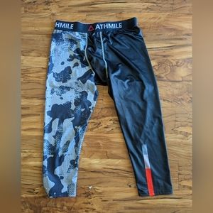 Athmile Cool Dry Workout Tights XL Men's Sports Base Layer Athletic